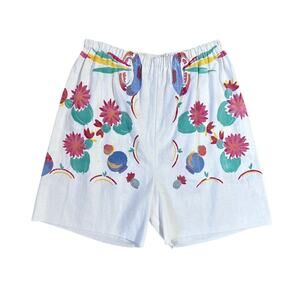 The Repair Shop Vintage Dish Towel Upcycled Shorts Size Small Medium